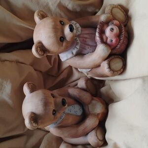 Homco Bear Figurine Set